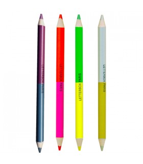 Gros crayon de couleur double